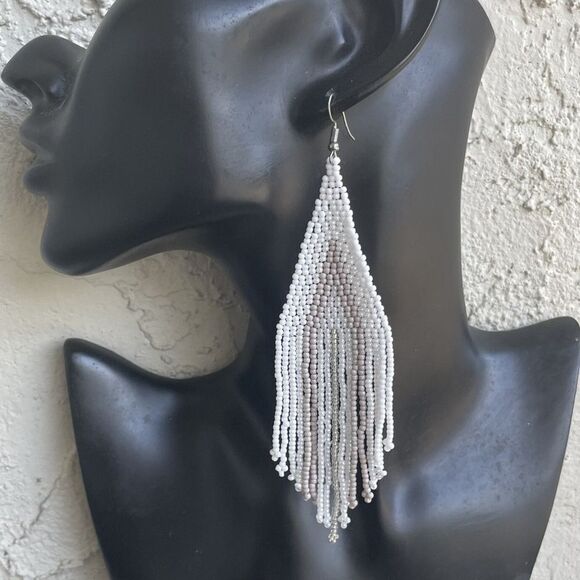 Tassel drop earrings M951 - Picture 2 of 5